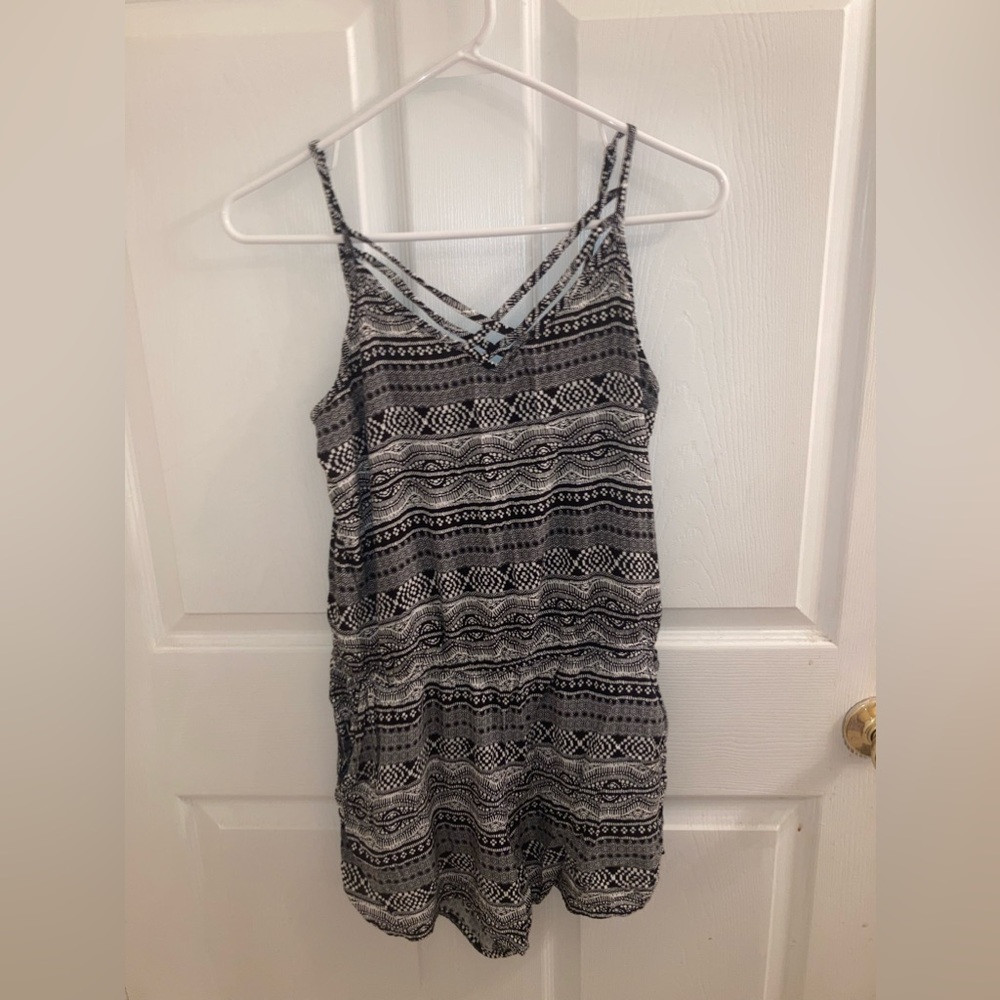 Arizona Jean Co. Black and White Romper